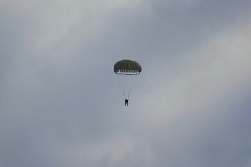parachute in the sky