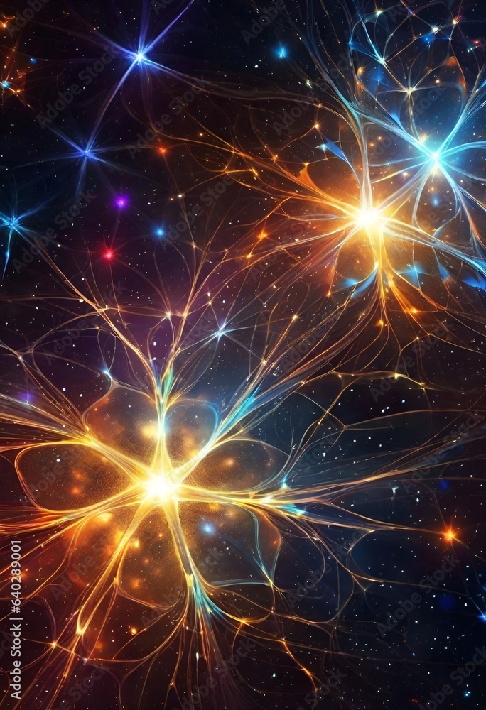 Aufkleber bright color esoteric image. ai generative.