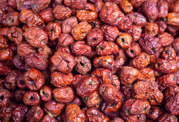 dried red plum ingredients for asian food and drink