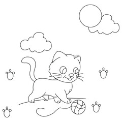 Cat paw vactor art minimal