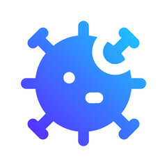 virus gradient fill icon