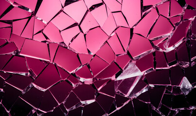 Broken glass texture background. Fragility and violence concept.