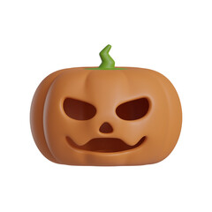 3d halloween pumpkin icon
