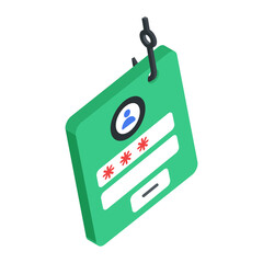 Security and Cybercrimes Isometric Icon