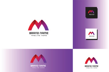 M letter logo ,line logo ,logo ,modern logo 