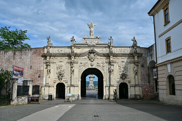 The 3rd Gate of the Fortress, Poarta a III-a a Cetății der Zitadelle Alba Carolina (Karlsburg) in Alba Iulia, Siebenbürgen, Rumänien