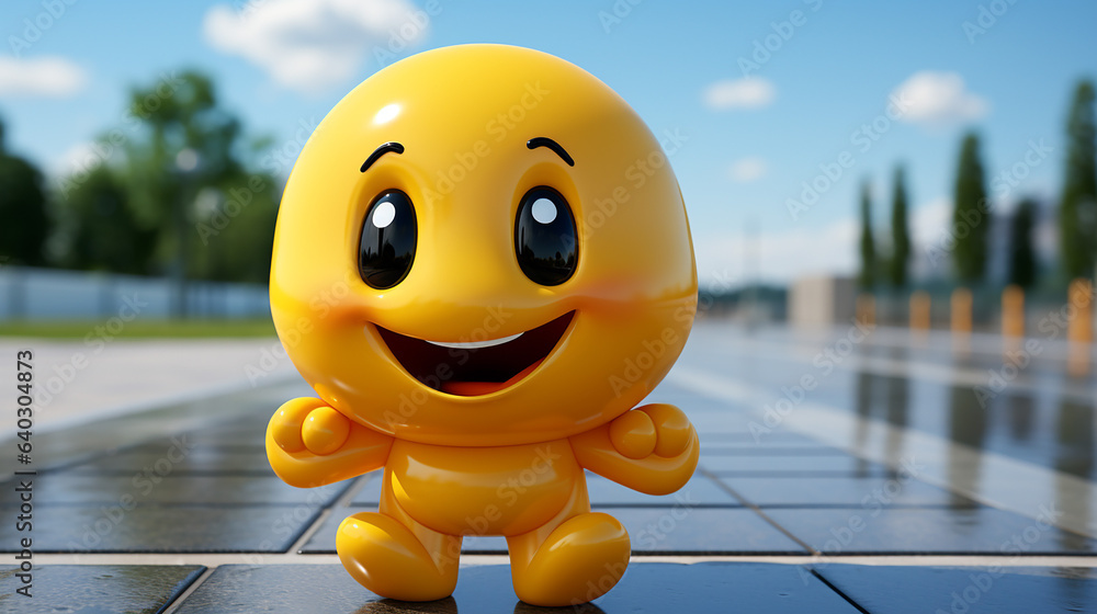 Poster a beautiful smile icon design made with generative ai