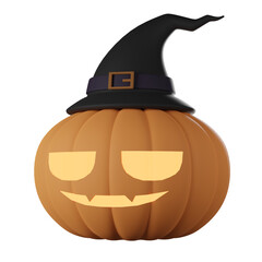 Halloween jack o lantern 3D render