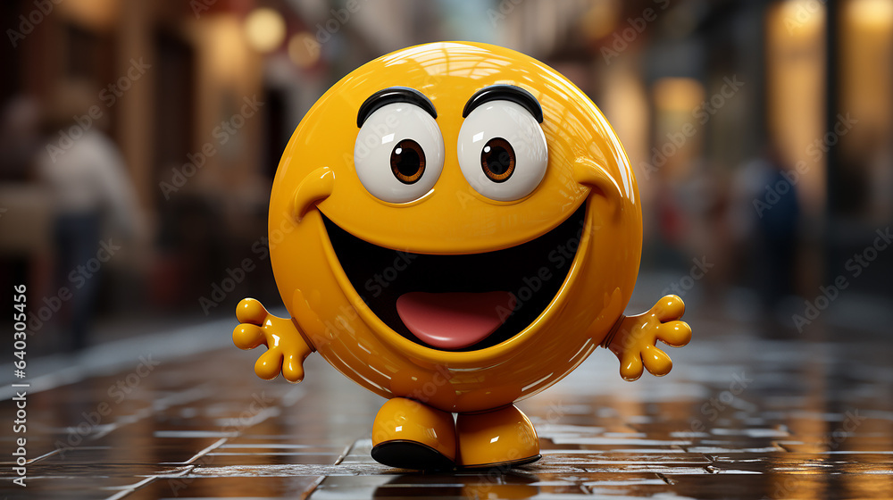 Poster a beautiful smile icon design made with generative ai