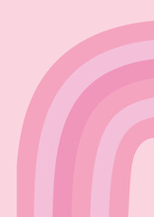 pink cute background with rainbow