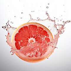 grapefruit water splash 