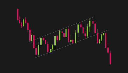 inverted poll and flag trading chart pattern