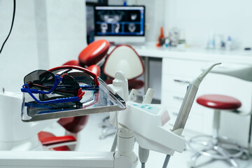 Dental drills in the dentist's office.
