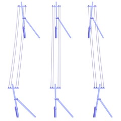 Electrical transmission tower pylon. 3d render illustration