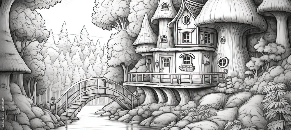 Wall mural join the adventure with this exciting number 1 to 9 coloring page, creating an exciting coloring can