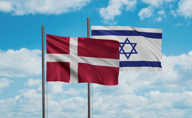 Israel and Denmark flag