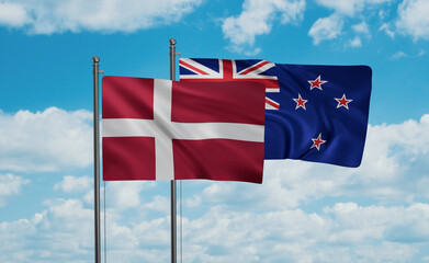 New Zealand and Denmark flag