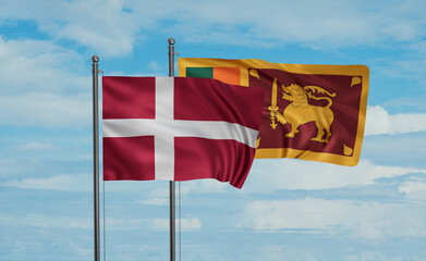 Sri Lanka and Denmark flag