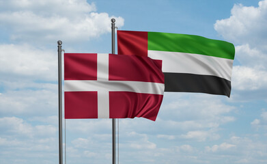 UAE and Denmark flag