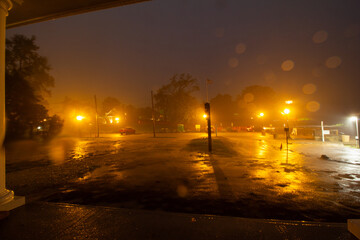 Urban Thunderstorm at Night
