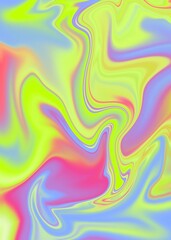 Fresh Pink Yellow Gradual Trend Oil Painting Flow Background Wallpaper