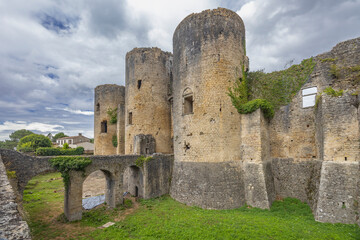 Fototapeta na wymiar Villandraut castle (Chateau de Villandraut) Gironde departement, Aquitaine, France