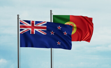 Portugal and New Zealand flag