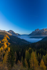Obraz premium Landscape near Sella di Razzo and Sella di Rioda pass, Carnic Alps, Friuli-Venezia Giulia, Italy