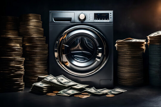 Money Laundry Photo Illustration