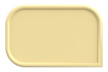 Price tag. Text box. 3D illustration.