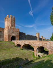 Fototapeta premium Ancient walls of Montagnana, Padova province, Veneto, Italy