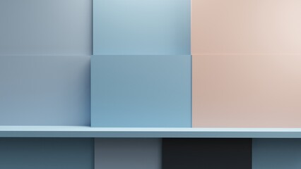 Simple business background for product. 3d render.