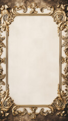 Obraz premium modern wedding invitation empty frame