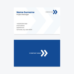 Business card template with logo