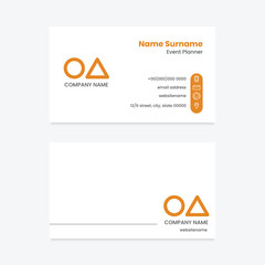 Minimal business card template design