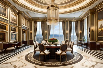 Obraz premium interior of a luxury hotel generated AI