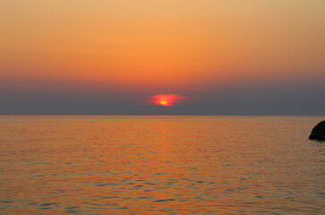 Adriatic Serenade: Captivating Sunset Over the Sea