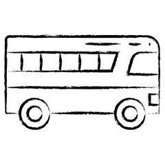 Hand drawn Bus icon