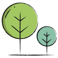 Hand drawn Tree icon