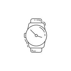 Watch line icon. Watch thin line icon.