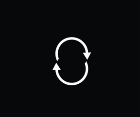 Creative Arrow finance logo refresh vector icon