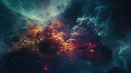 Fototapeta na wymiar Beautiful cosmic Outer Space.
