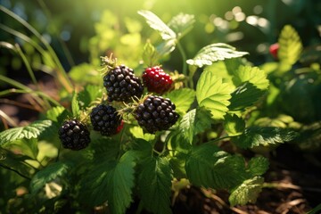 dewberry on the bush