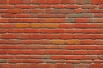 Vintage brick wall. AI generated illustration