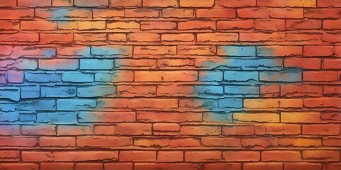 Fototapeta premium Vintage brick wall. AI generated illustration