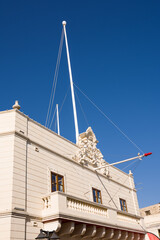 Facade of the Church of St. Publius near the center of Valletta, Malta