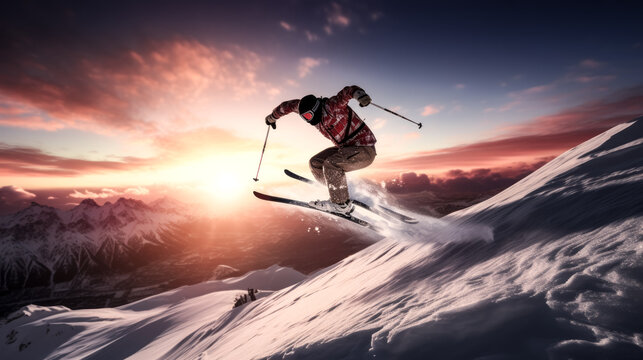 A snow skier performed a summersault after jumping in the air.