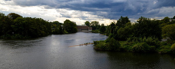 the famous german ruhr riverthe famous german ruhr river panorama
