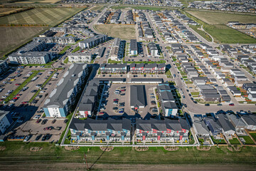 Sweeping Aerial Perspective: Evergreen's Saskatoon, Saskatchewan Essence