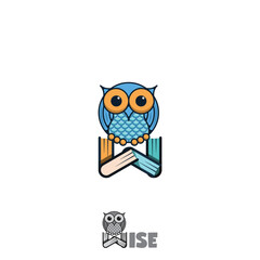 Wise bird Owl Online/distance education logo